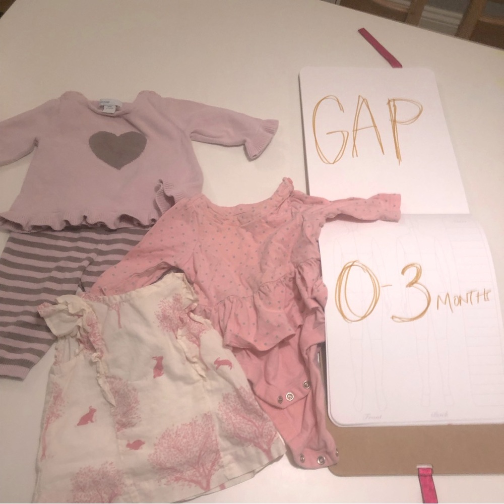 GAP 0-3 months FOUR items with Beatrix Potter for GAP top